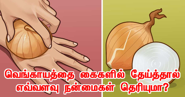வெங்காயத்தை கைகளில் தேய்த்தால்?