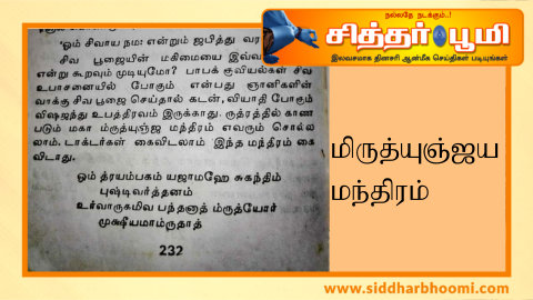 மிருத்யுஞ்ஜய மந்திரம் – உங்களை காக்கும் மருந்து இது.