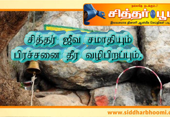 சித்தர் ஜீவ சமாதியும் பிரச்சனை தீர வழிபிறப்பும்.