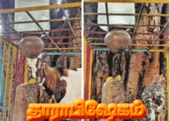 தாராபிஷேகம் நடைபெற்றது.