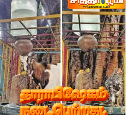 தாராபிஷேகம் நடைபெற்றது.