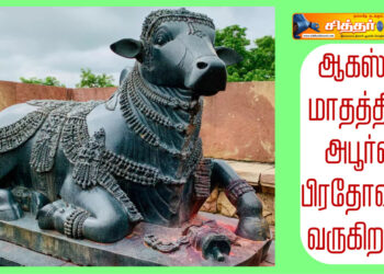 ஆகஸ்ட் மாதத்தில் அபூர்வ பிரதோஷம் வருகிறது.